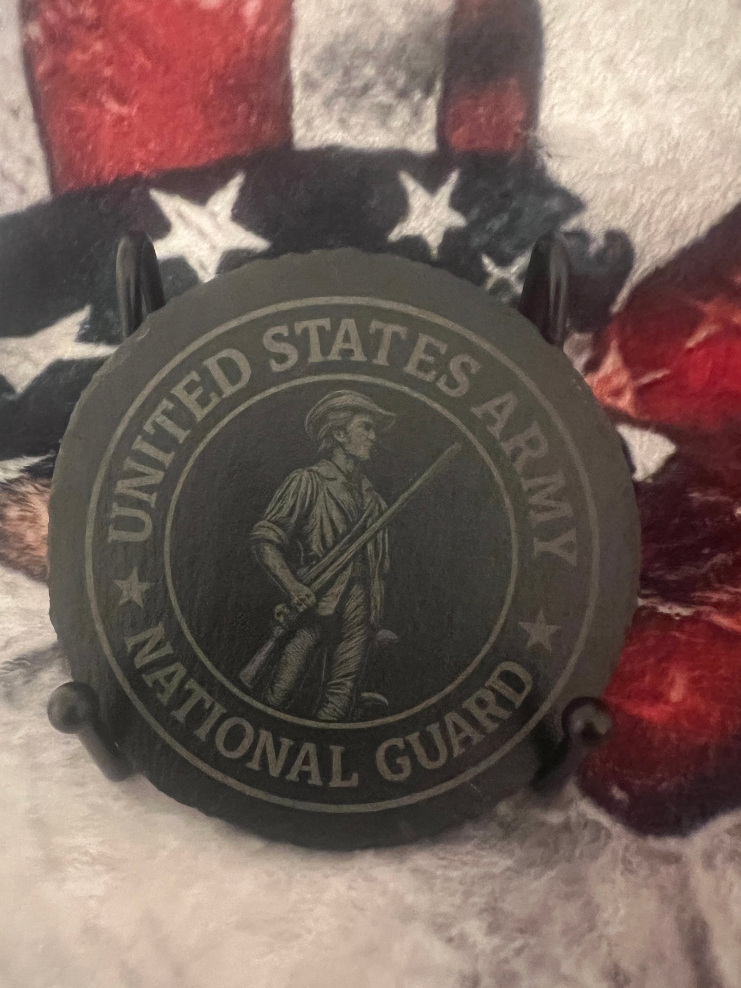 National Guard Design Slate Coaster