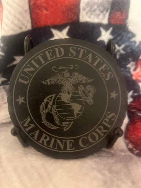 Marine Corps Design Slate Coaster